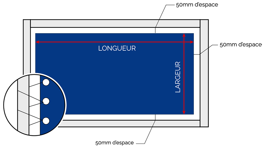 toile pour pergola sur mesure schéma